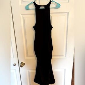 Halter Body-Con Midi Dress